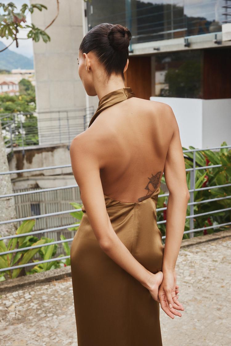 RAMONA - VESTIDO MIDI SATINADO