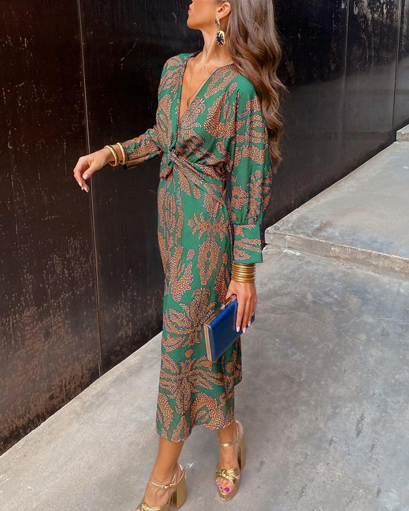 MELISSA - VESTIDO CON ESTAMPADO SATINADO