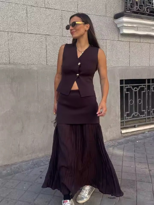 MAYA - CONJUNTO TOP Y FALDA