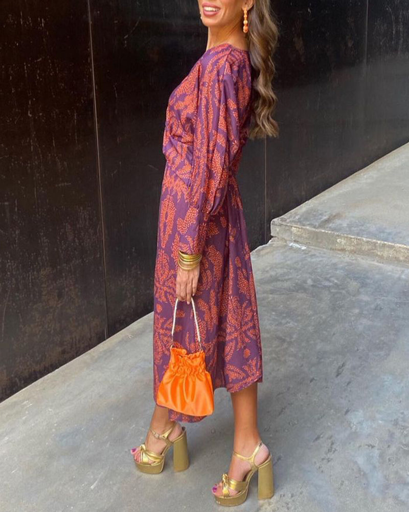 MELISSA - VESTIDO CON ESTAMPADO SATINADO
