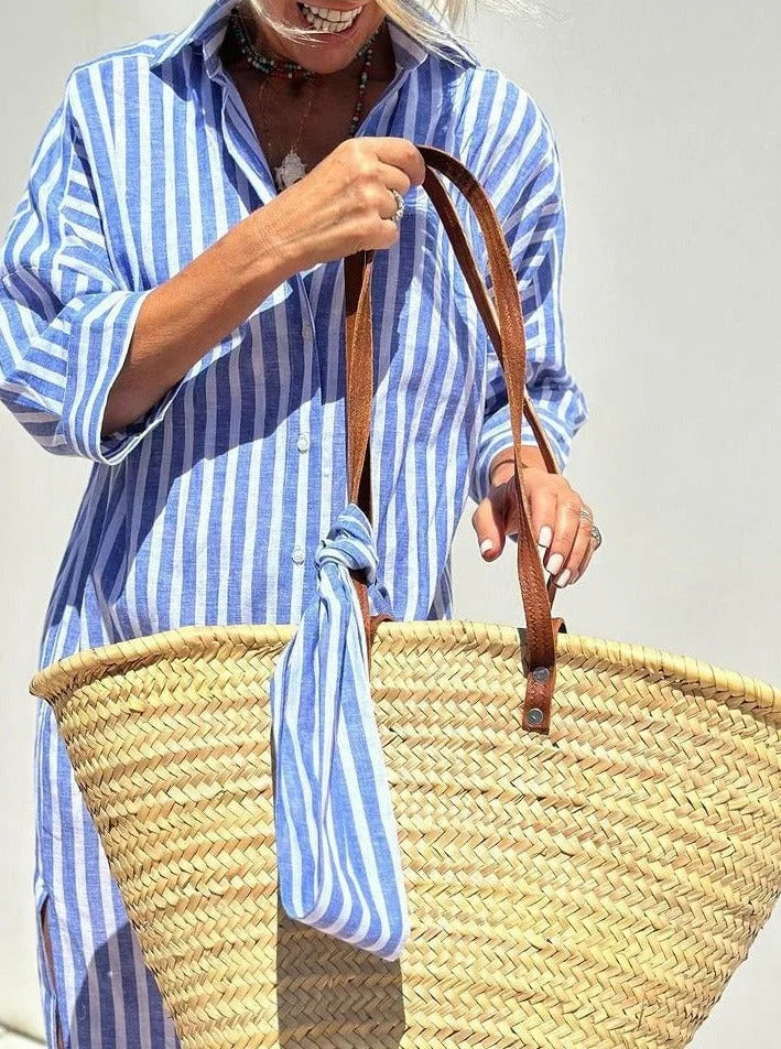 MADALINA - VESTIDO CAMISERO DE RAYAS