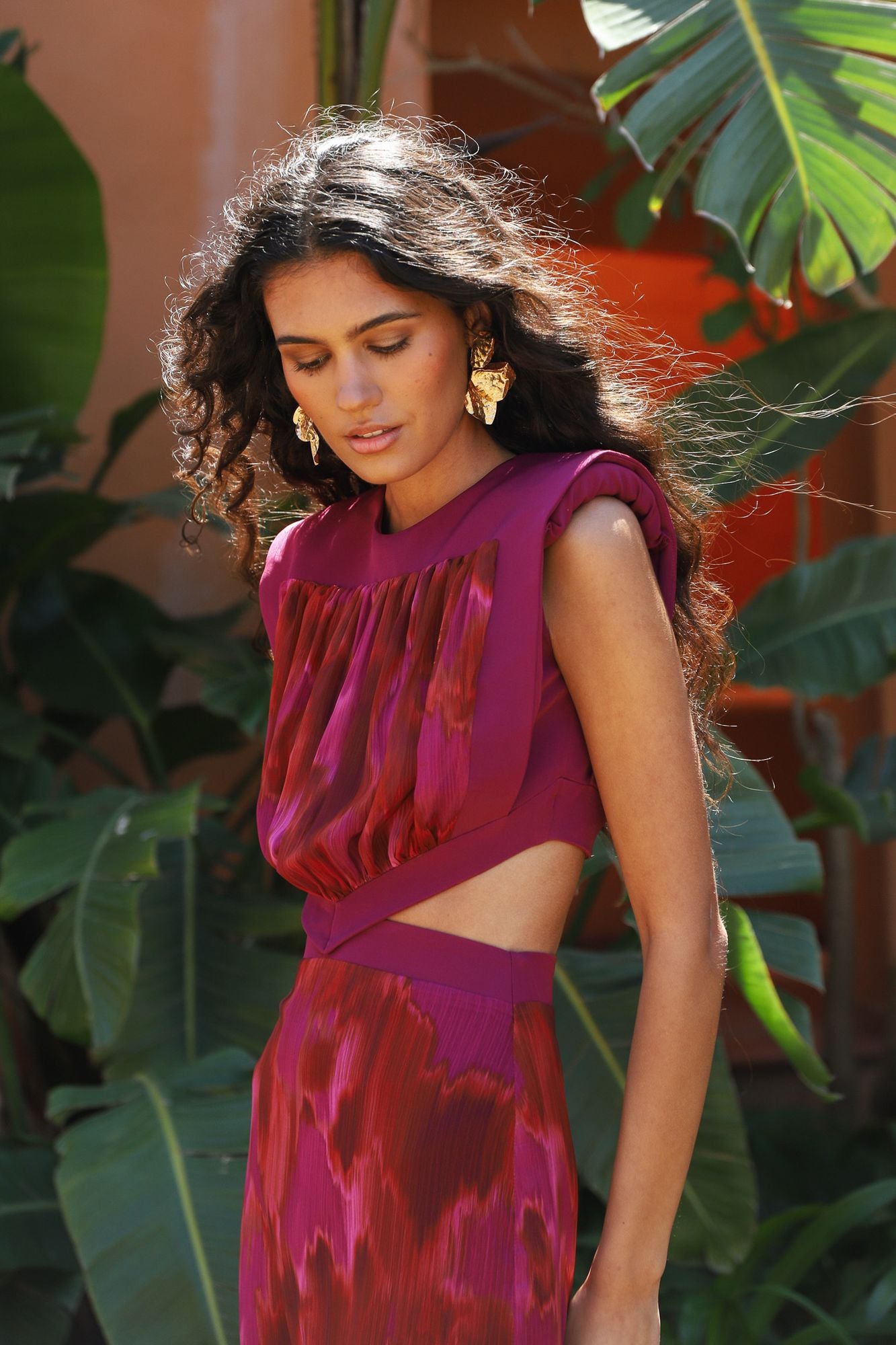ZENAIDA - VESTIDO MIDI CON ABERTURAS LATERALES