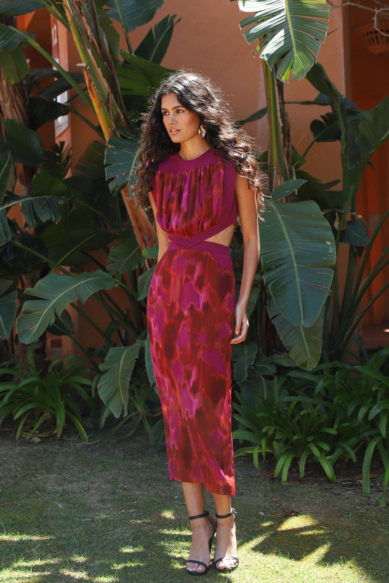 ZENAIDA - VESTIDO MIDI CON ABERTURAS LATERALES