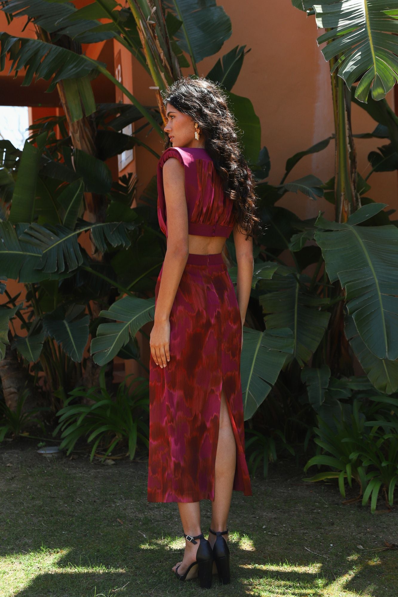 ZENAIDA - VESTIDO MIDI CON ABERTURAS LATERALES