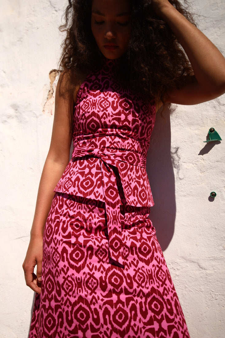 BASILISA - VESTIDO LARGO ESTAMPADO