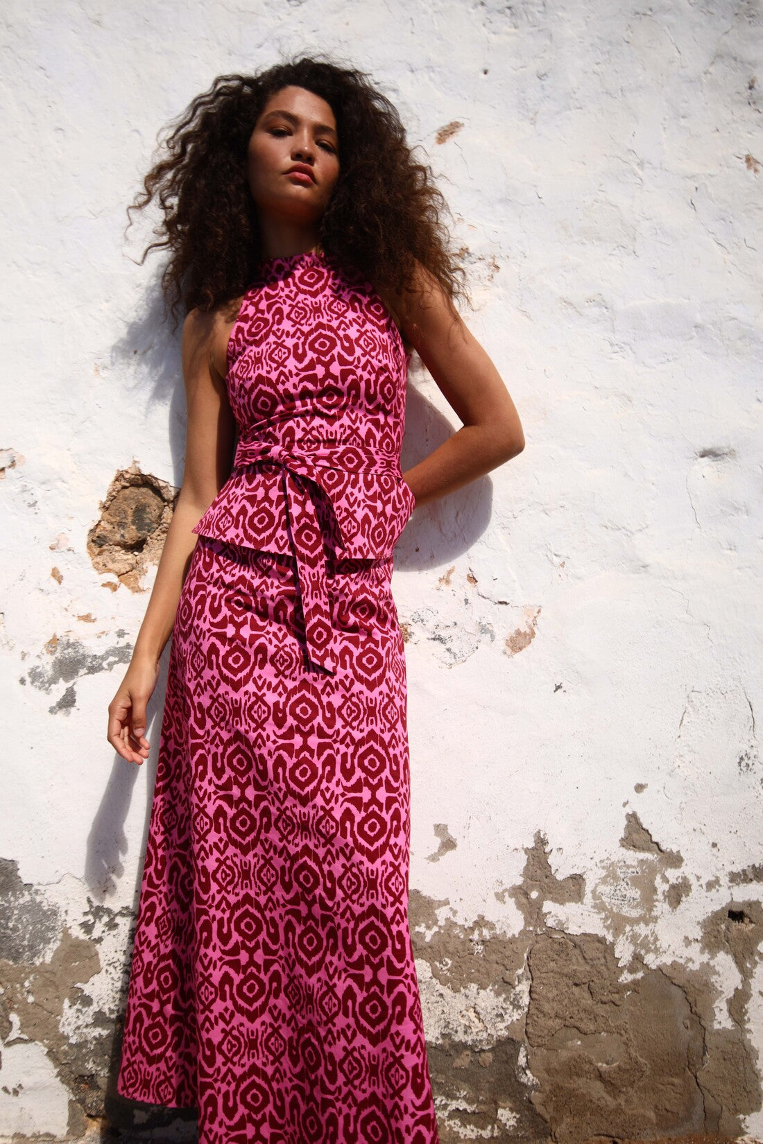 BASILISA - VESTIDO LARGO ESTAMPADO