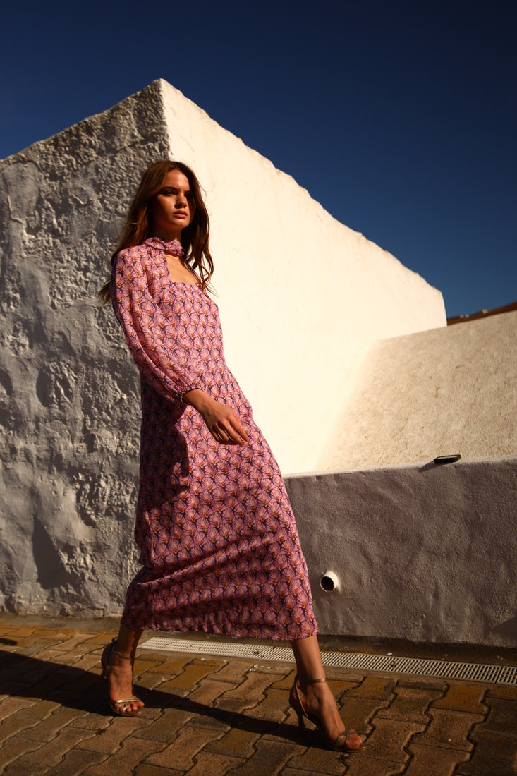 SEDNA - VESTIDO CON MANGAS DESMONTABLES