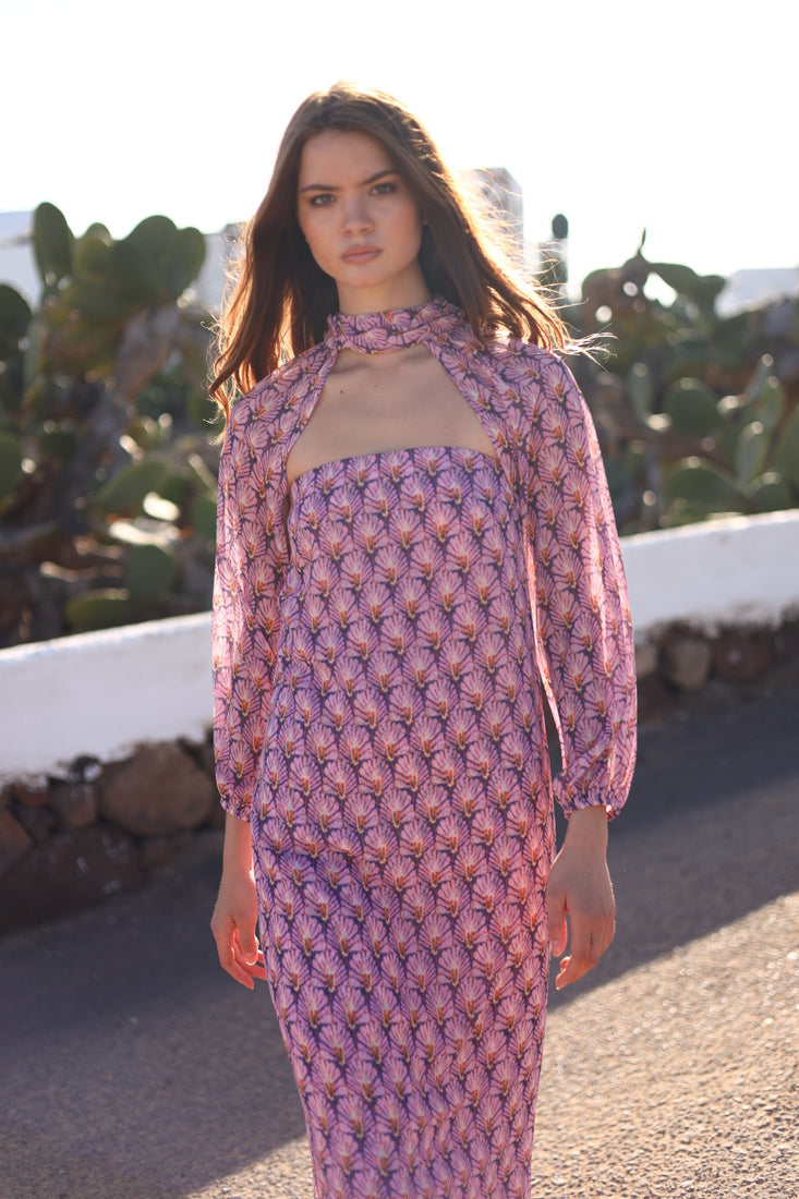 SEDNA - VESTIDO CON MANGAS DESMONTABLES