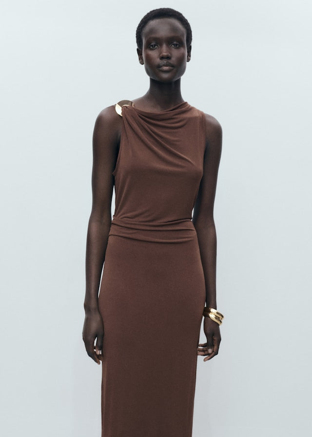 MARTA - VESTIDO MIDI ENTALLADO