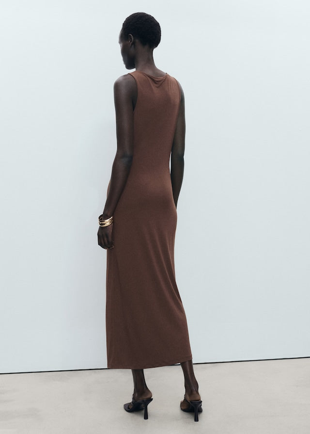MARTA - VESTIDO MIDI ENTALLADO