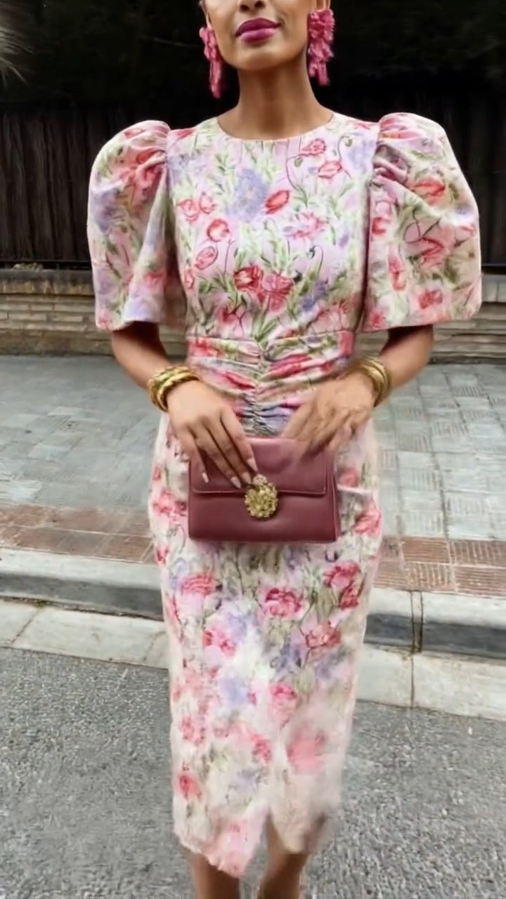 TINA - VESTIDO CON ESTAMPADO FLORAL