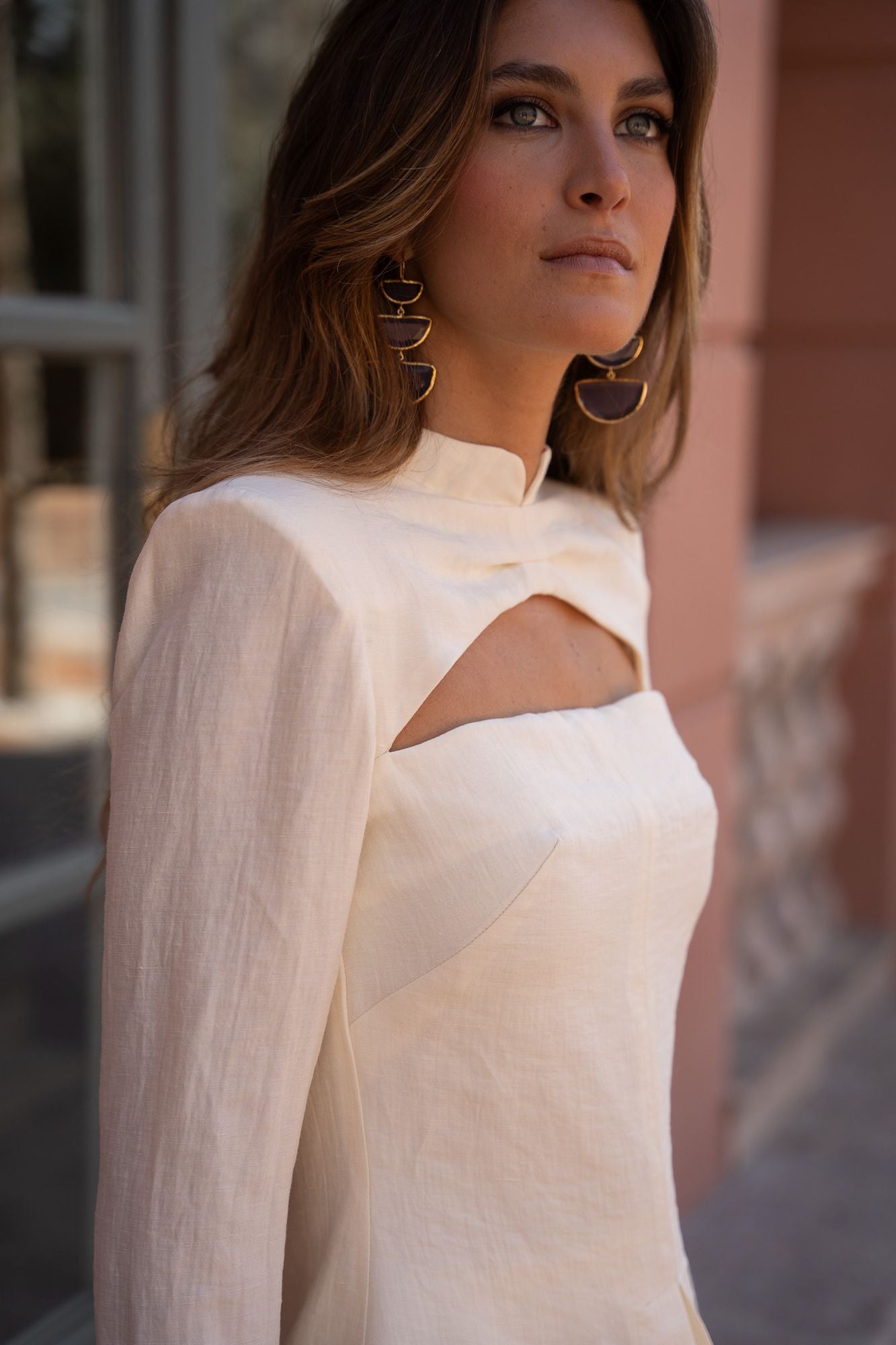 IRENE - CONJUNTO DE CHAQUETA Y PANTALÓN DE LINO