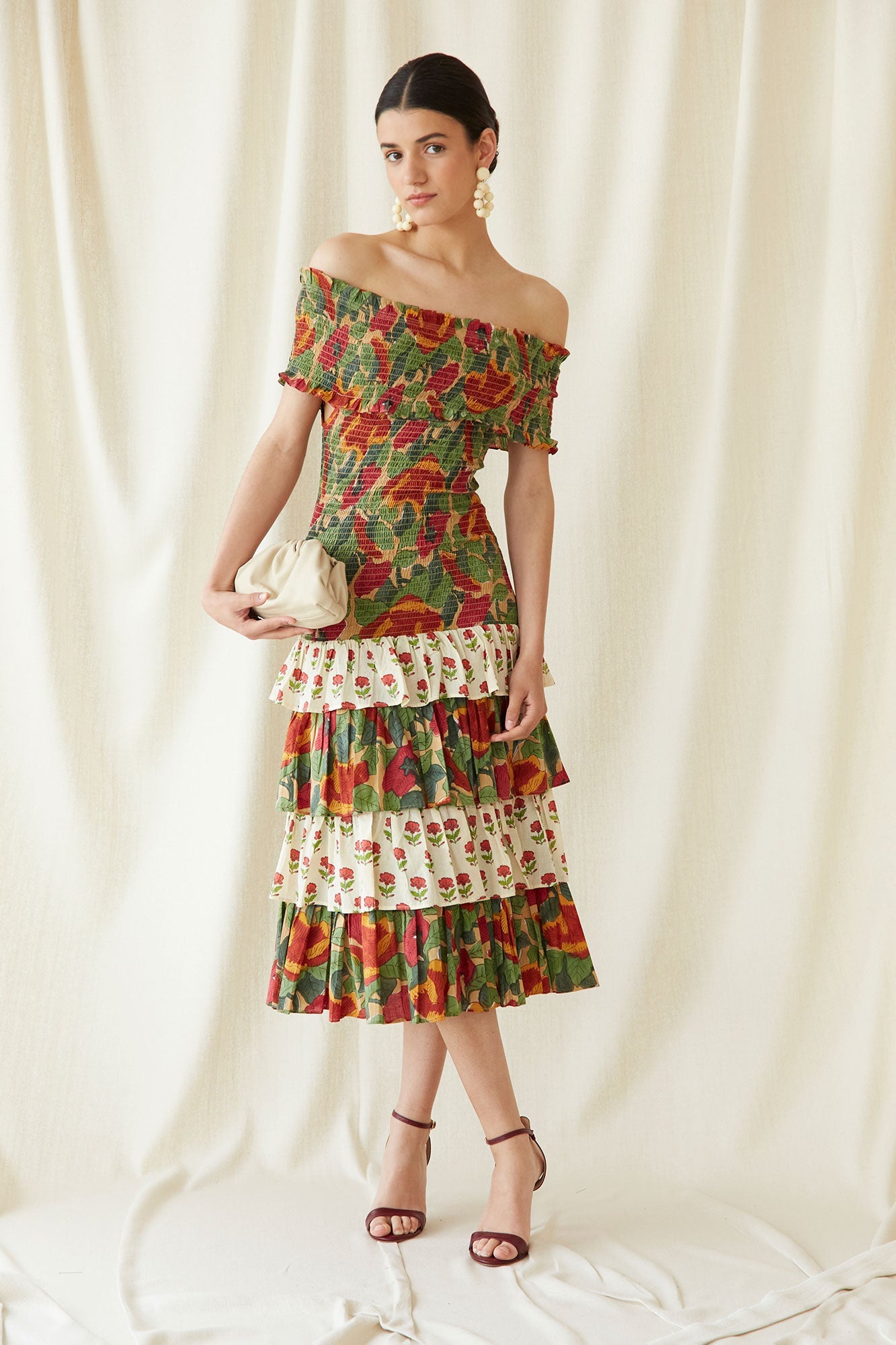 GEMMA - VESTIDO MIDI FLORAL