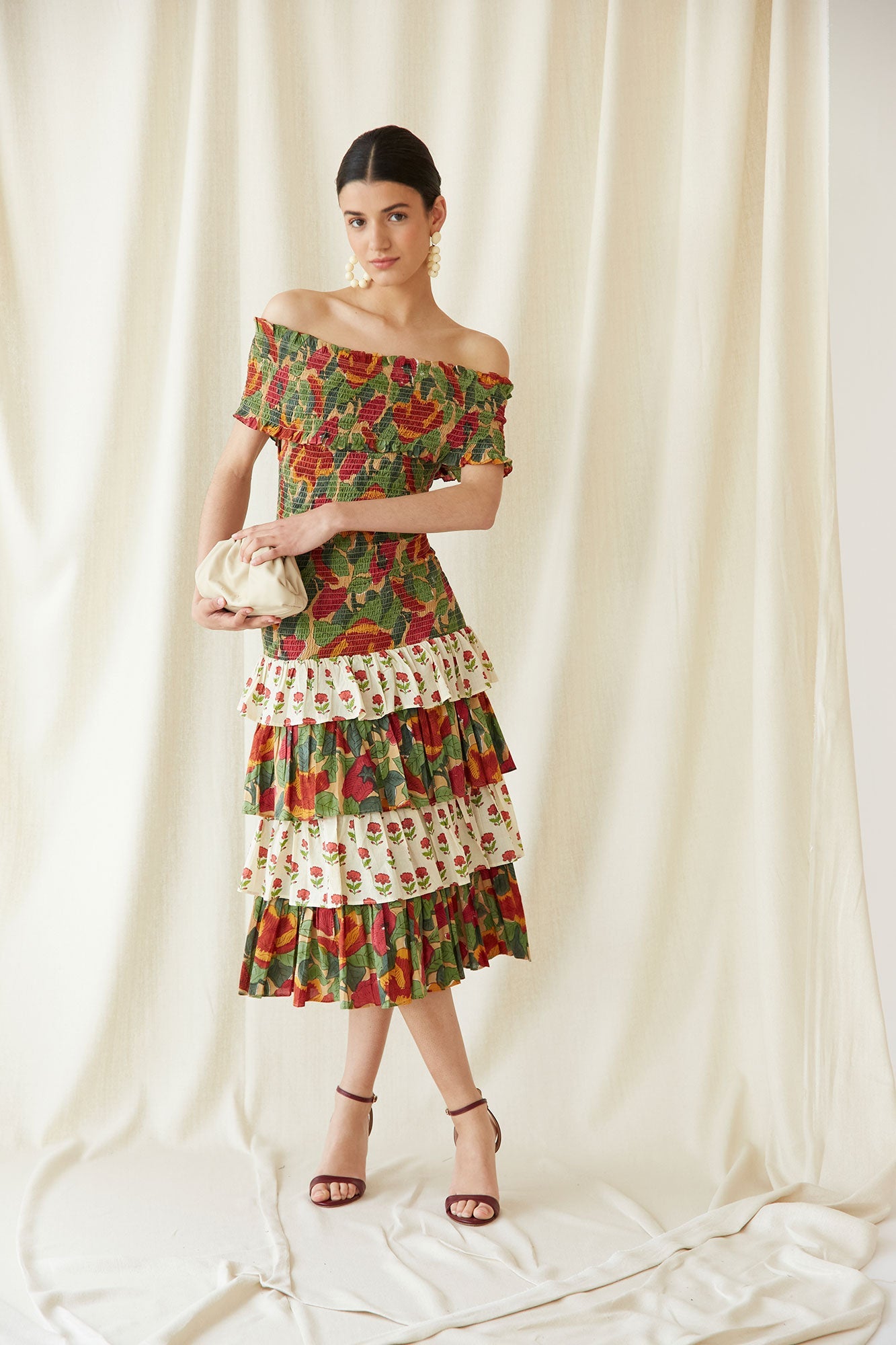 GEMMA - VESTIDO MIDI FLORAL