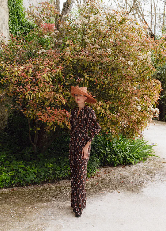 EUFRASIA - CONJUNTO ESTAMPADO DE CHAQUETA Y PANTALÓN