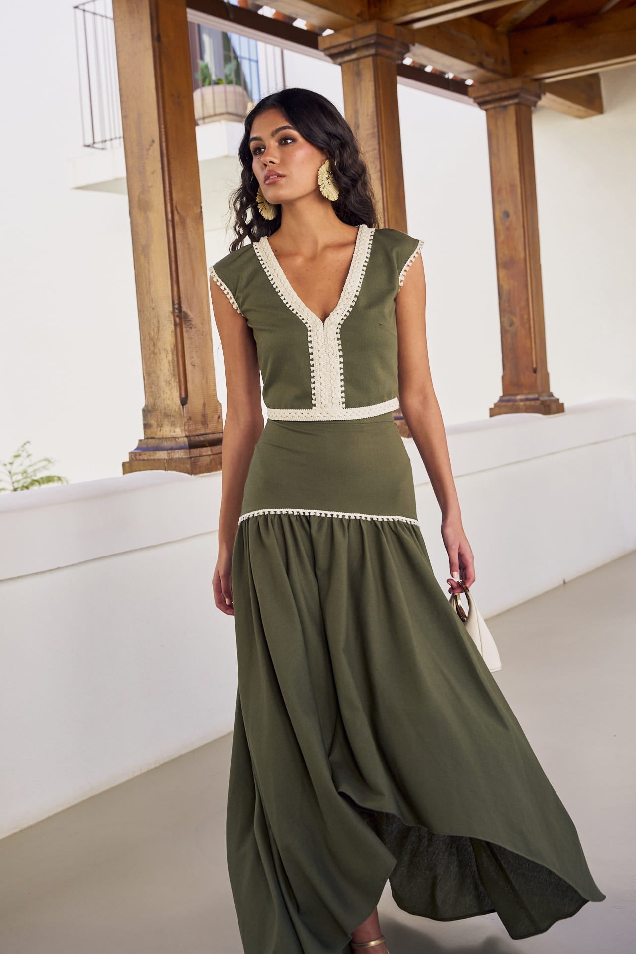 EUSEBIA - CONJUNTO TOP Y FALDA