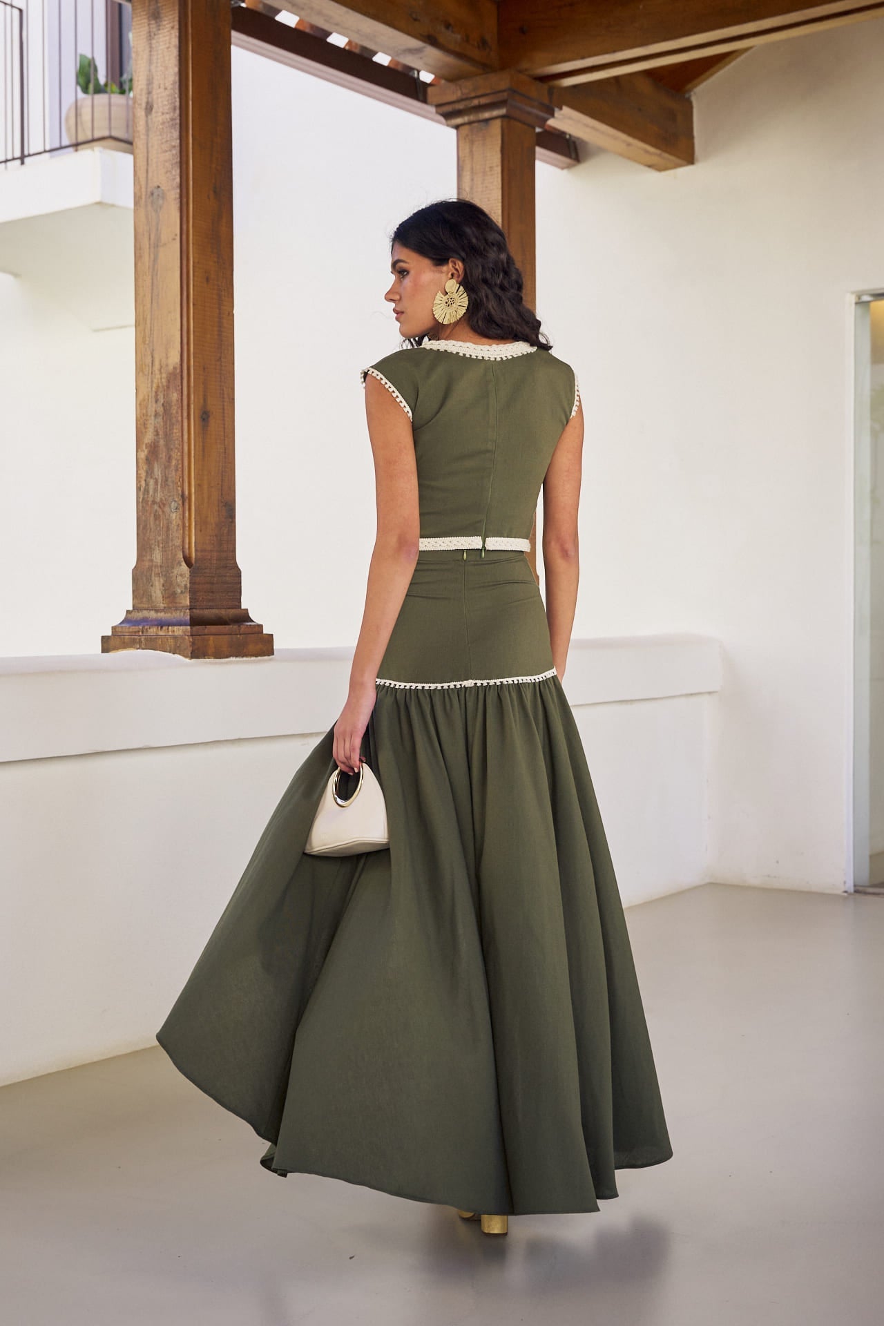 EUSEBIA - CONJUNTO TOP Y FALDA