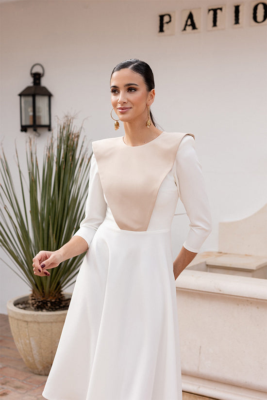 PENÉLOPE - VESTIDO MIDI ACAMPANADO