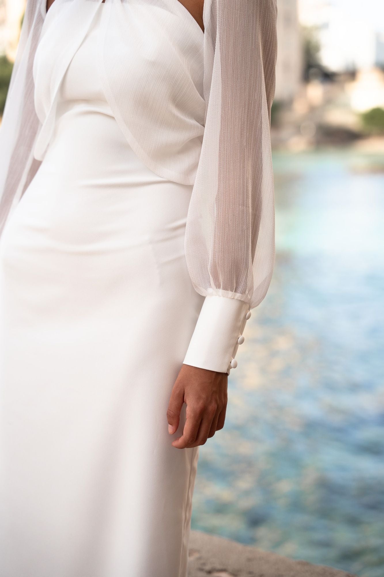 PAULA - VESTIDO BRIDAL DE GASA