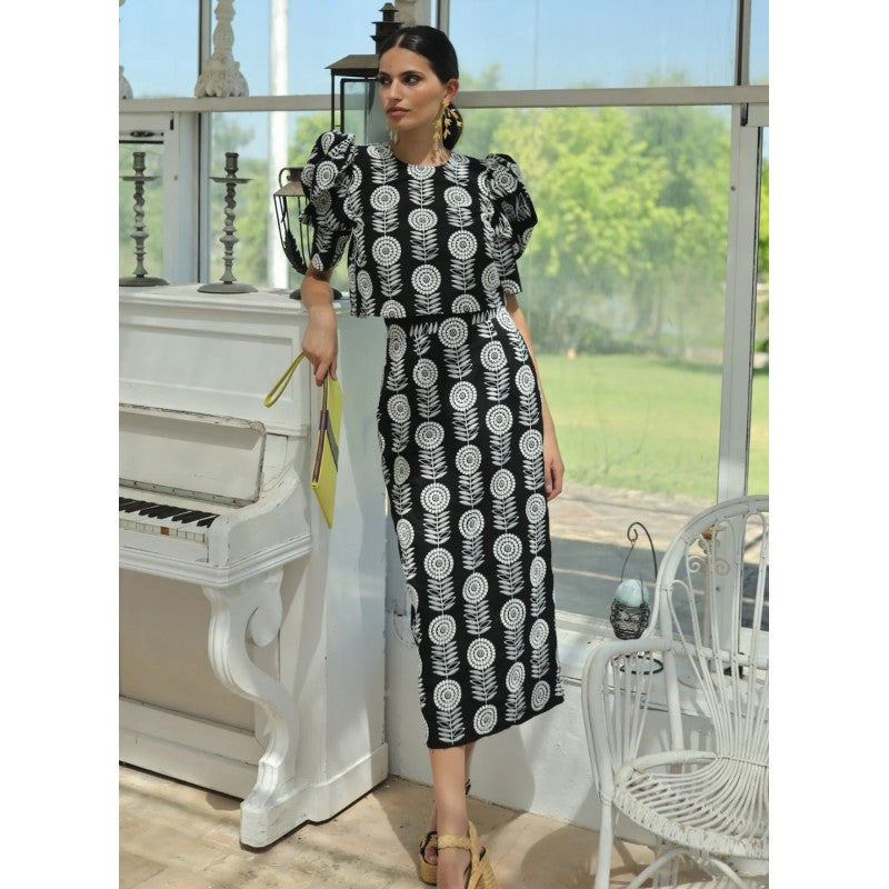 FILOMENA - CONJUNTO TOP Y FALDA