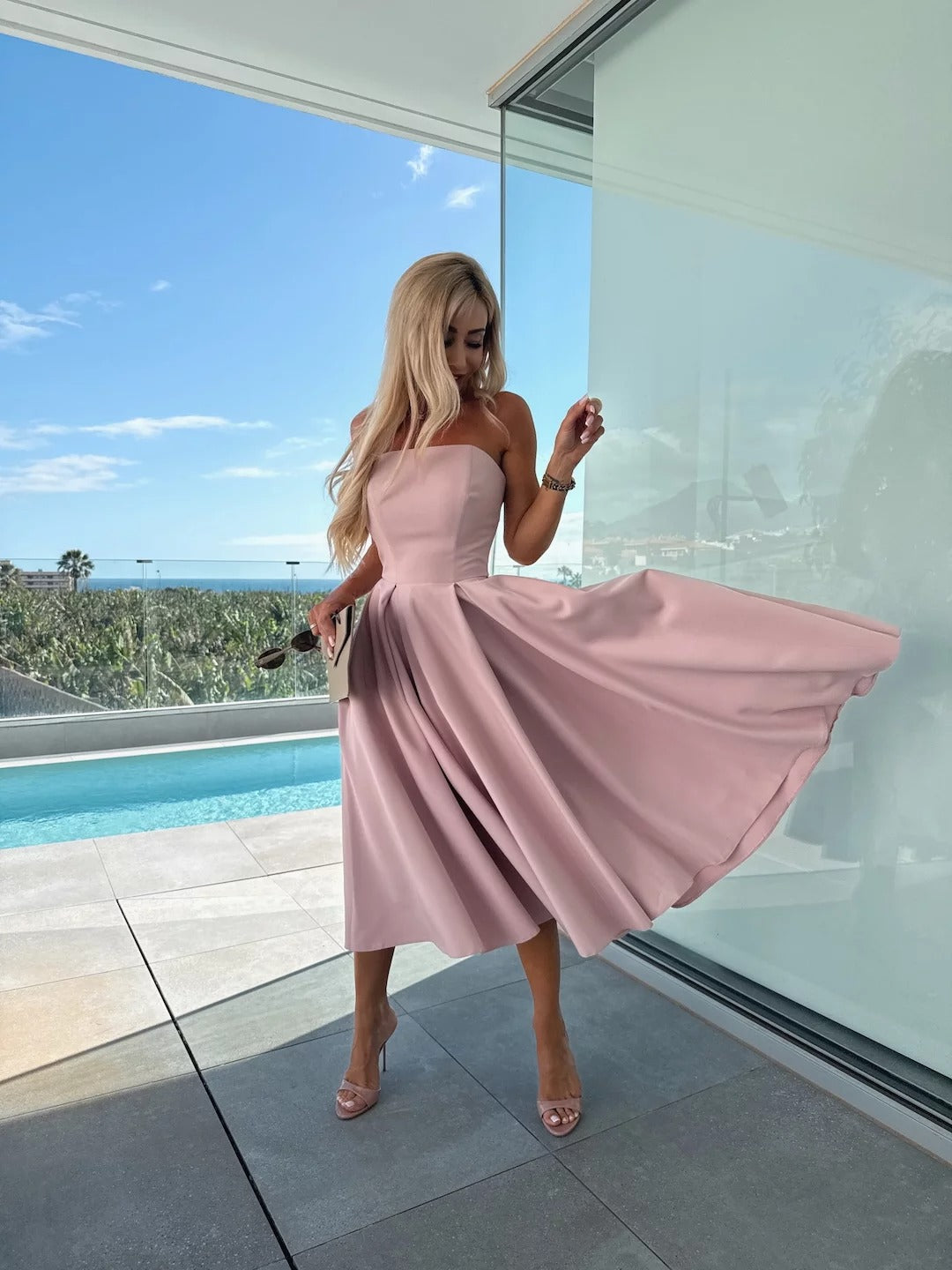 ROSEMARIE - VESTIDO SIN TIRANTES