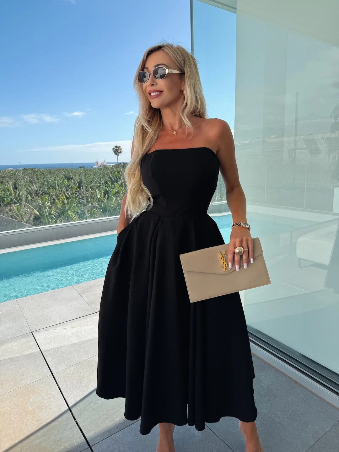 ROSEMARIE - VESTIDO SIN TIRANTES