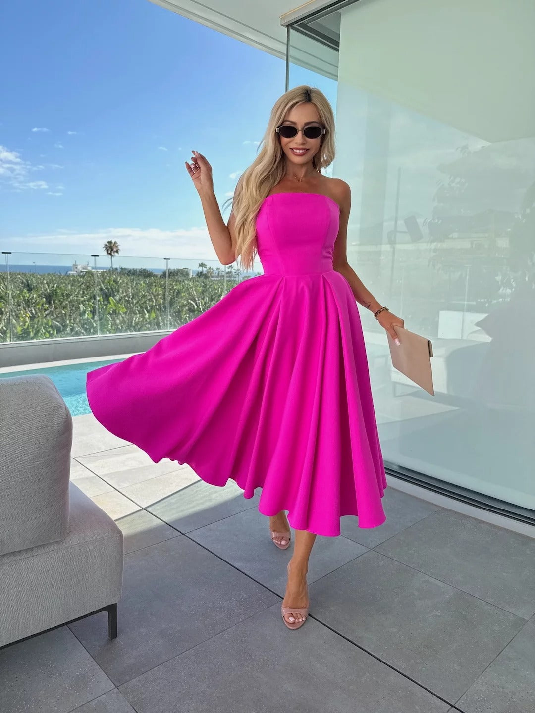 ROSEMARIE - VESTIDO SIN TIRANTES