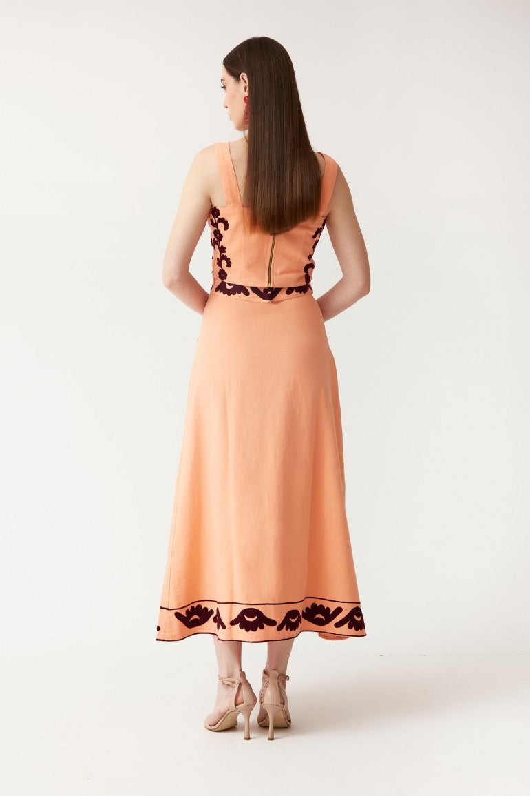 LORENZA - CONJUNTO TOP Y FALDA