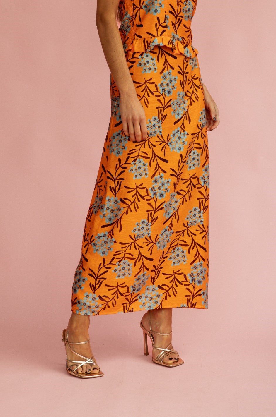 EUGENIA - CONJUNTO ESTAMPADO DE TOP Y FALDA