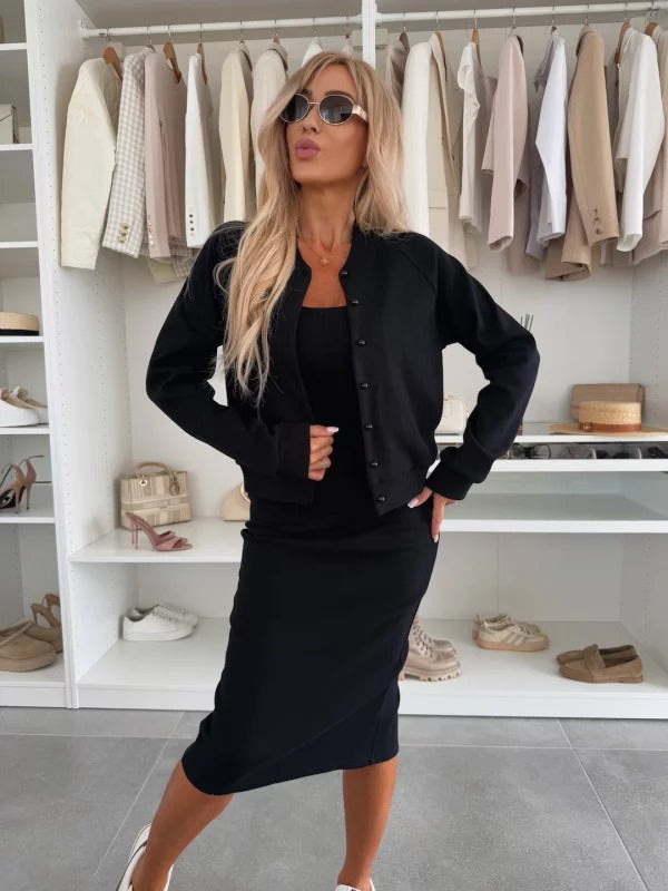 DALILA - CONJUNTO VESTIDO Y SUDADERA