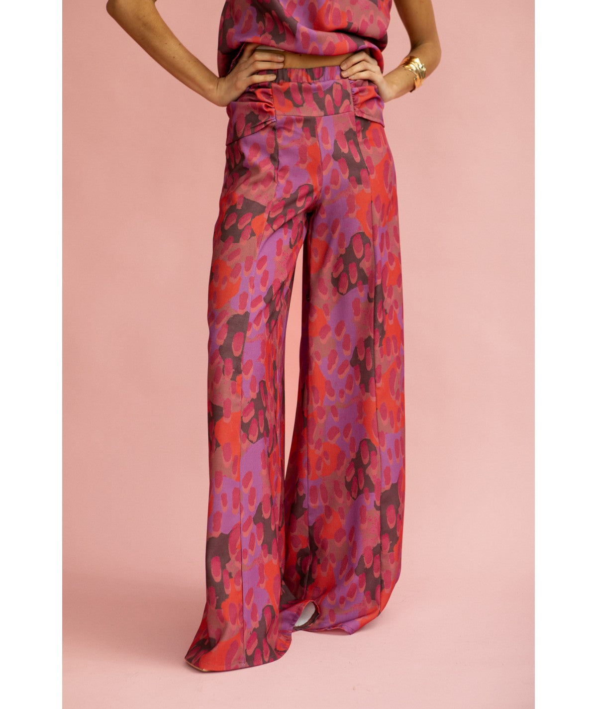 BERNARDA - CONJUNTO DE TOP HALTER Y PANTALÓN PALAZZO