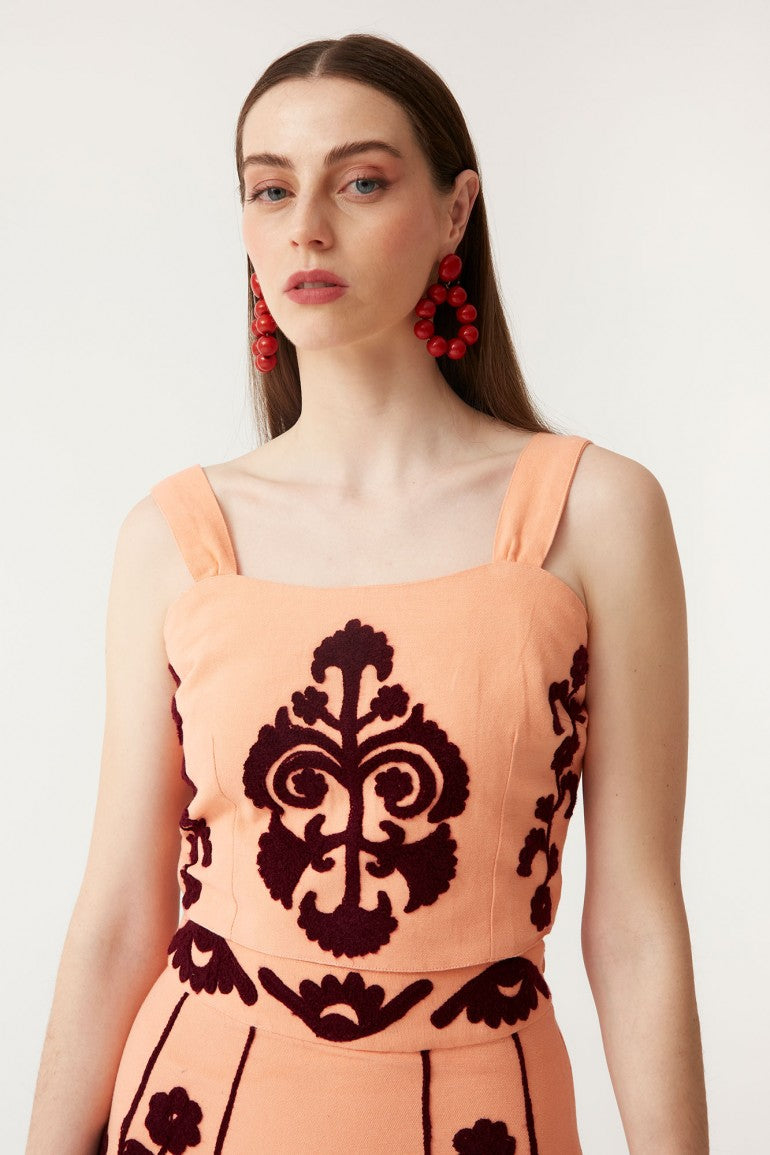 LORENZA - CONJUNTO TOP Y FALDA