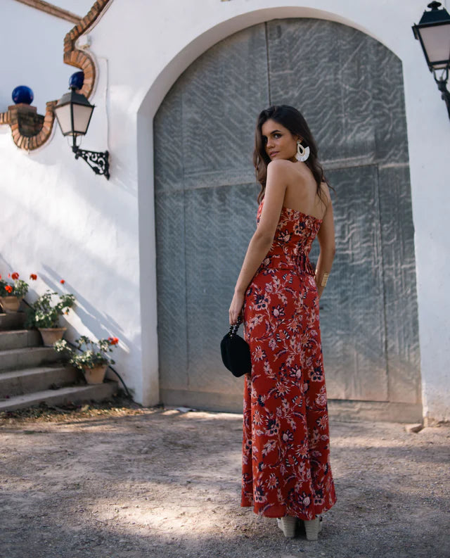 MAYTE - CONJUNTO ESTAMPADO DE TOP Y FALDA