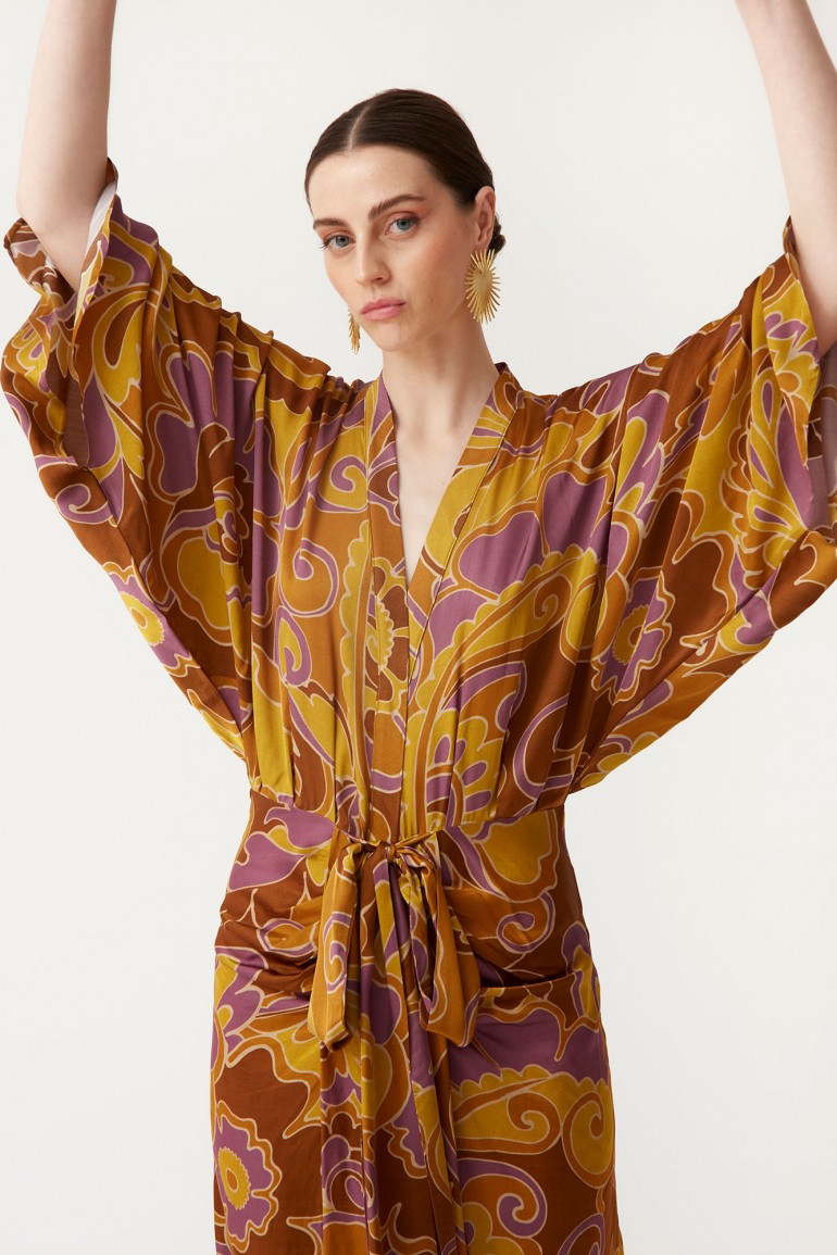 CAELI - VESTIDO CON ESTAMPADO RETRO