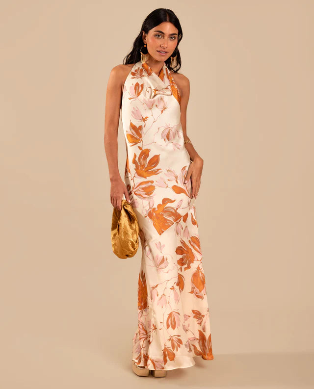 SELMA - VESTIDO LARGO ESTAMPADO