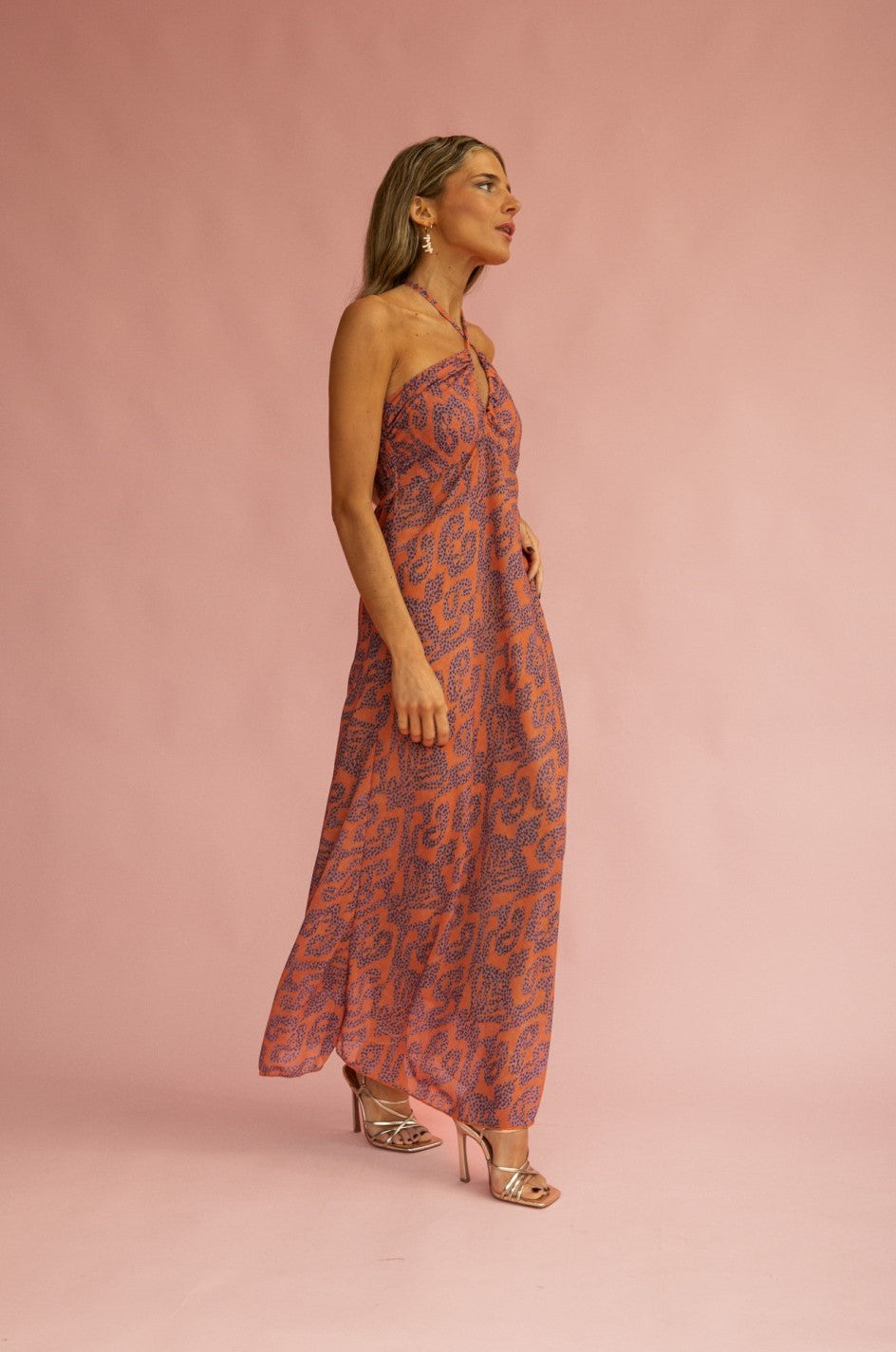 LISA - VESTIDO HALTER CRUZADO