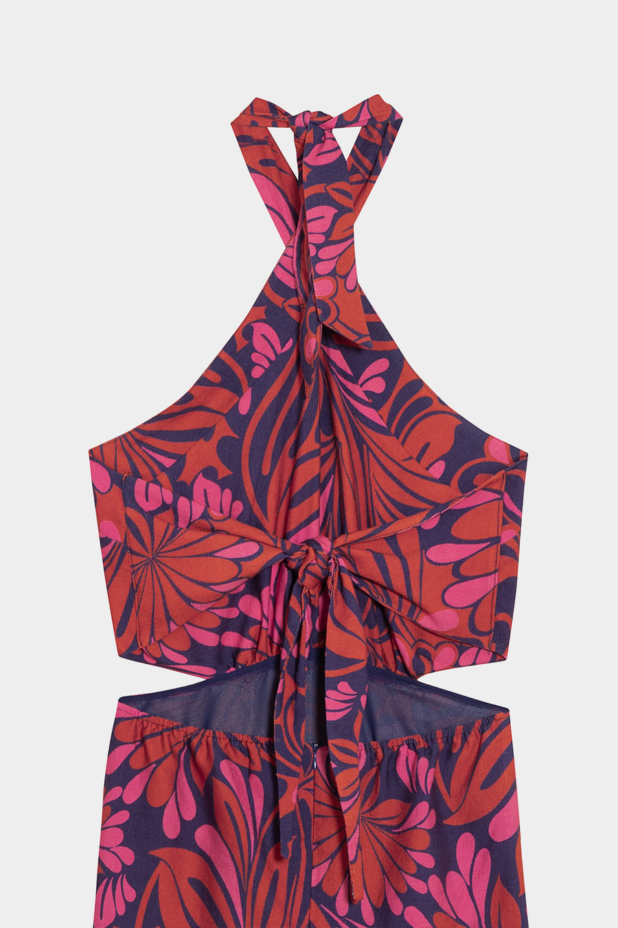 ELVIA - VESTIDO CON ESTAMPADO FLORAL CRUZADO