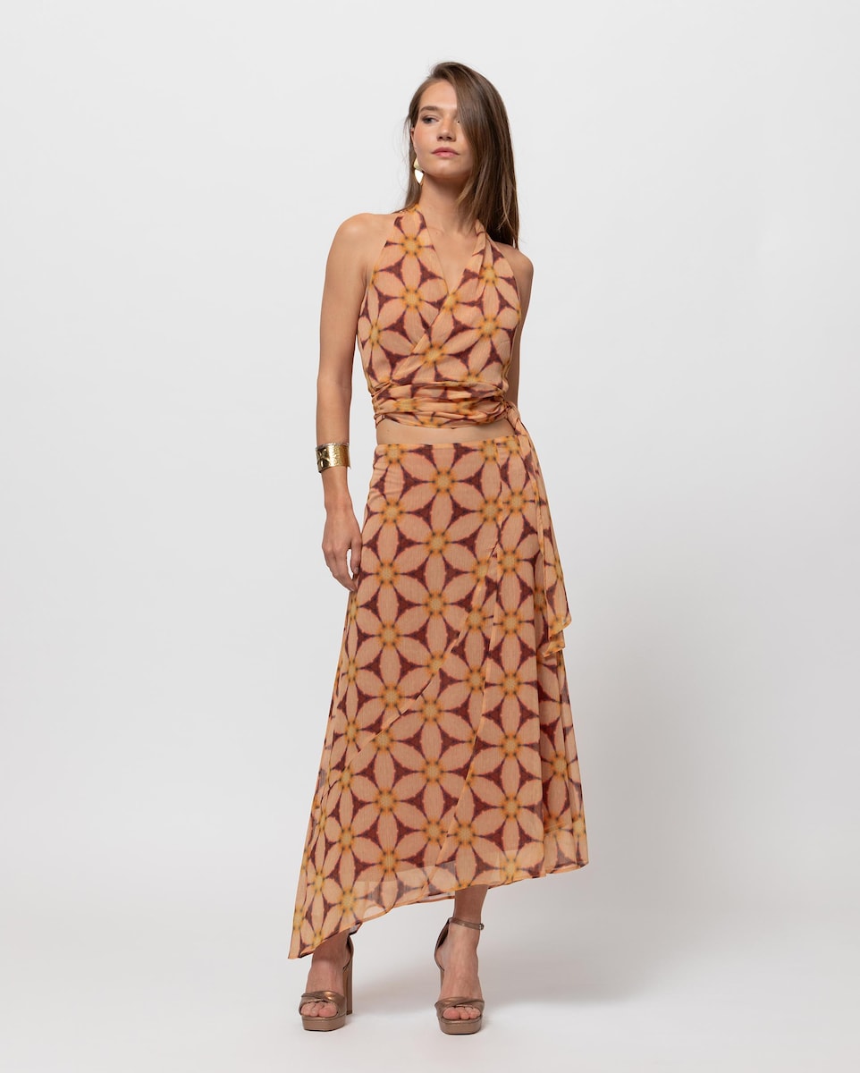 ROSALINDA - CONJUNTO TOP Y FALDA