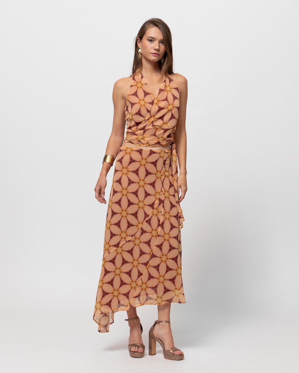 ROSALINDA - CONJUNTO TOP Y FALDA