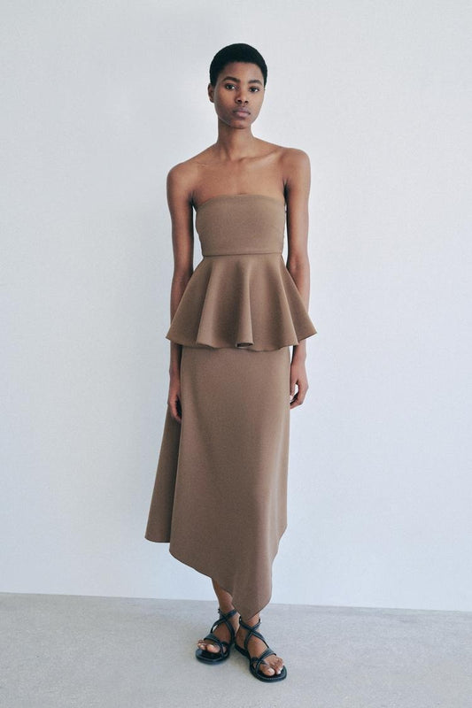 SARA - CONJUNTO TOP Y FALDA