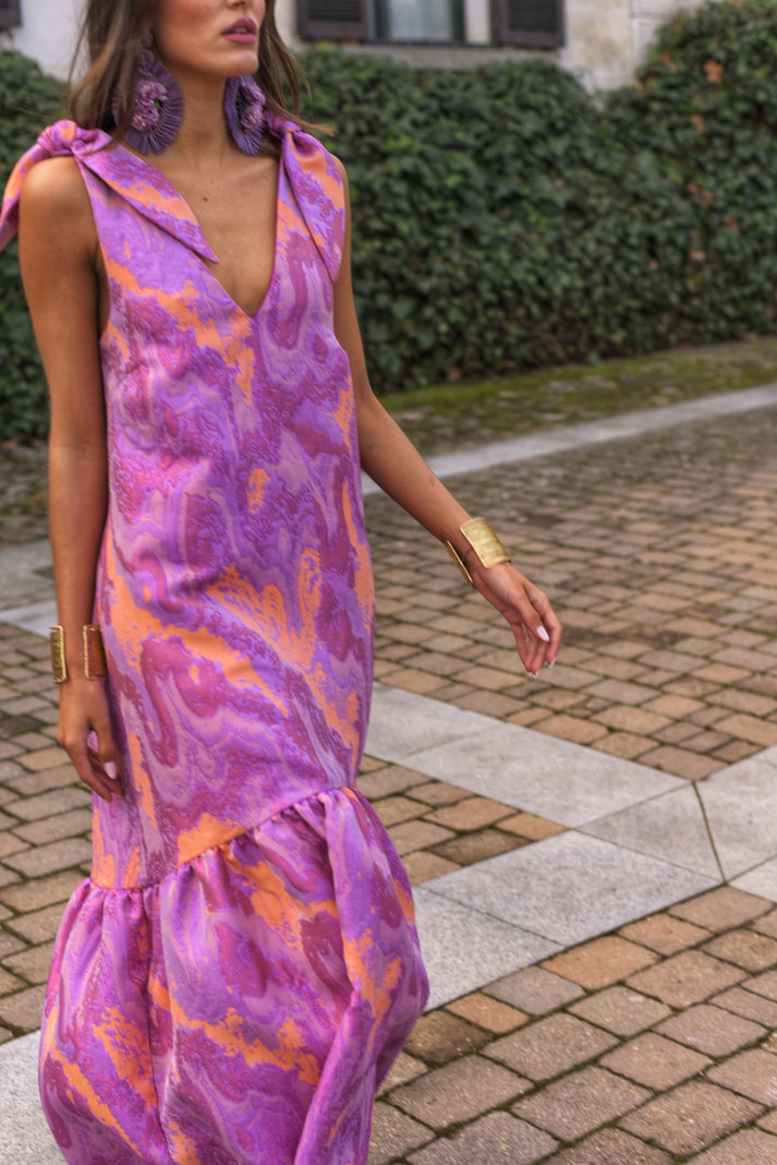 AIDA - VESTIDO LARGO ESTAMPADO
