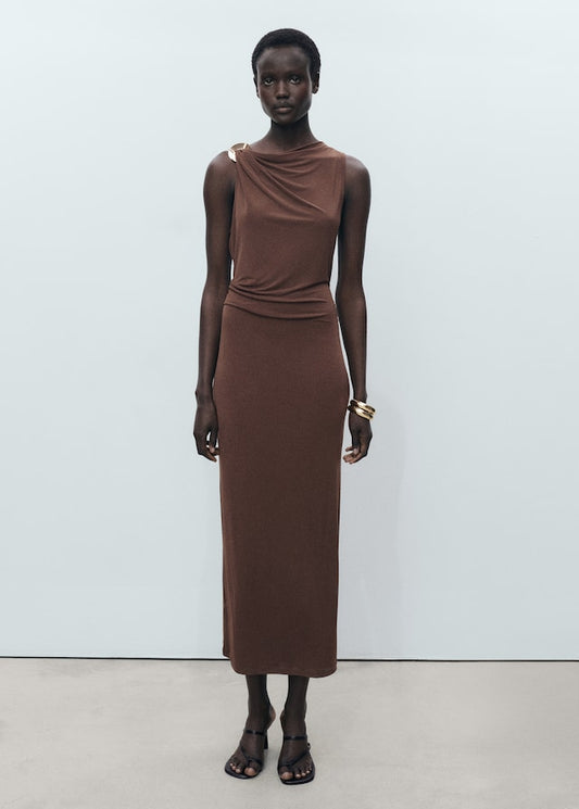 MARTA - VESTIDO MIDI ENTALLADO