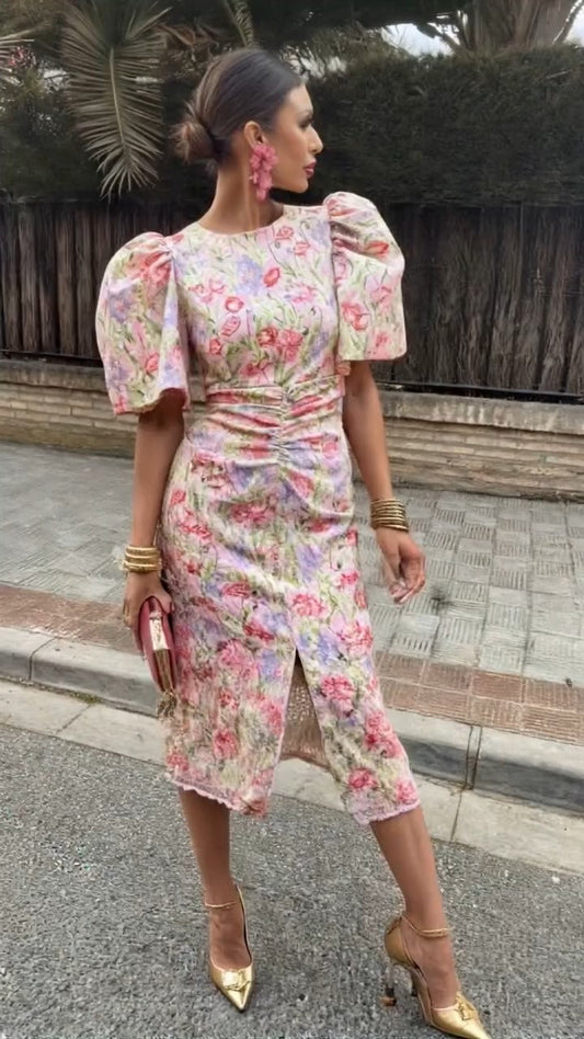 TINA - VESTIDO CON ESTAMPADO FLORAL