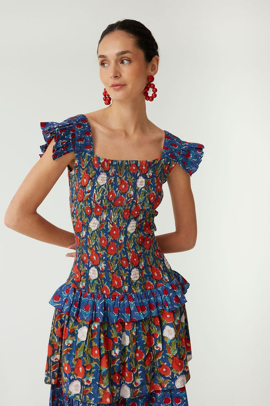 GEMMA - VESTIDO MIDI FLORAL