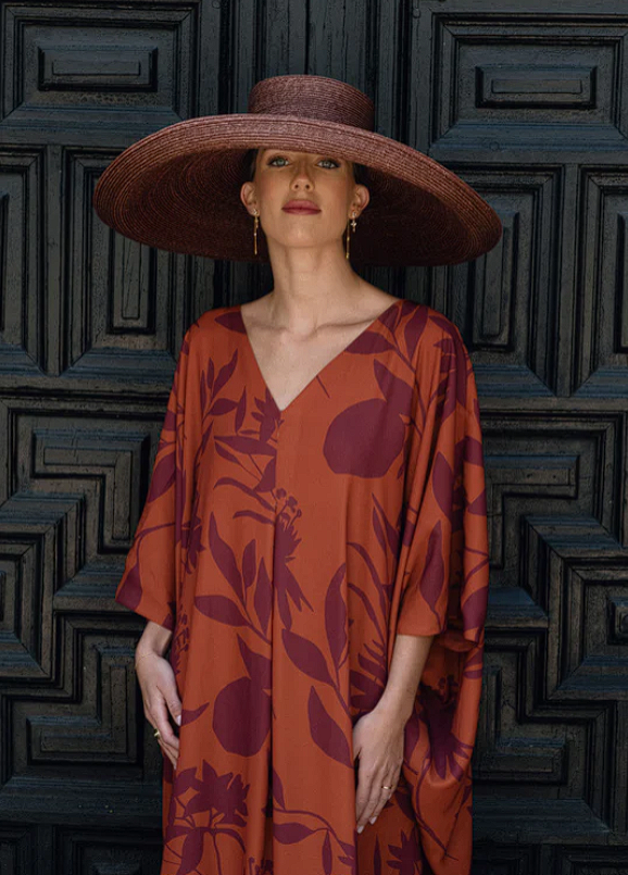 AGAPITA - VESTIDO CAFTÁN ESTAMPADO