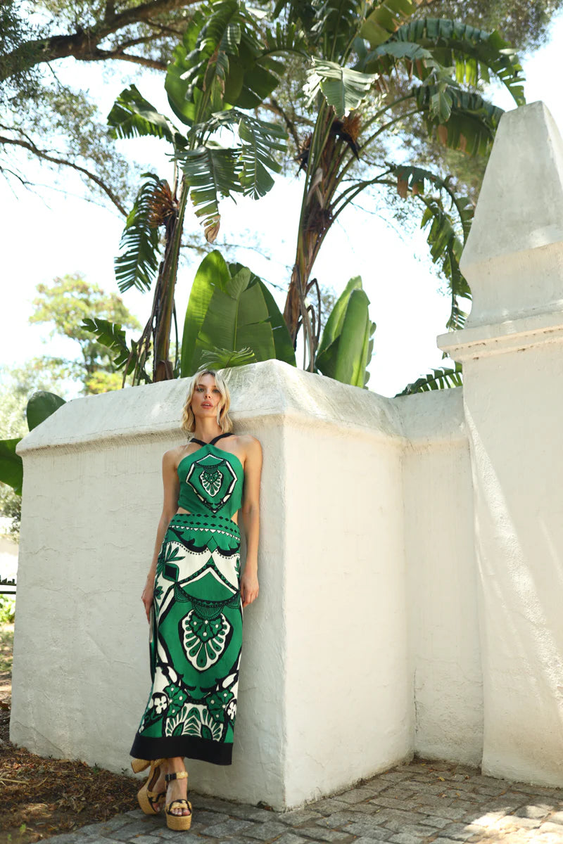 ROSAURA - VESTIDO MIDI ESTAMPADO