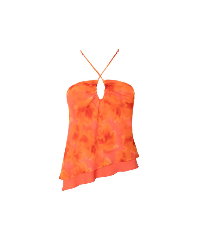 VALERIA - CONJUNTO DE BLUSA HALTER Y FALDA LARGA