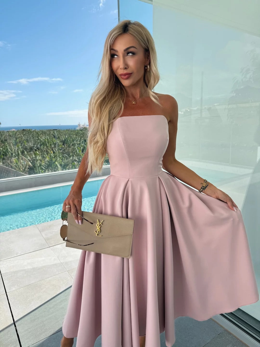 ROSEMARIE - VESTIDO SIN TIRANTES