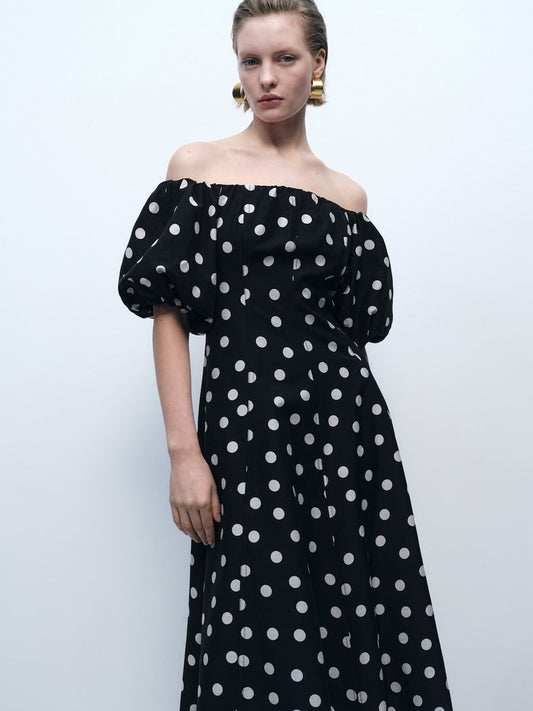 ESMERALDA - VESTIDO ELEGANTE CON ESTAMPADO