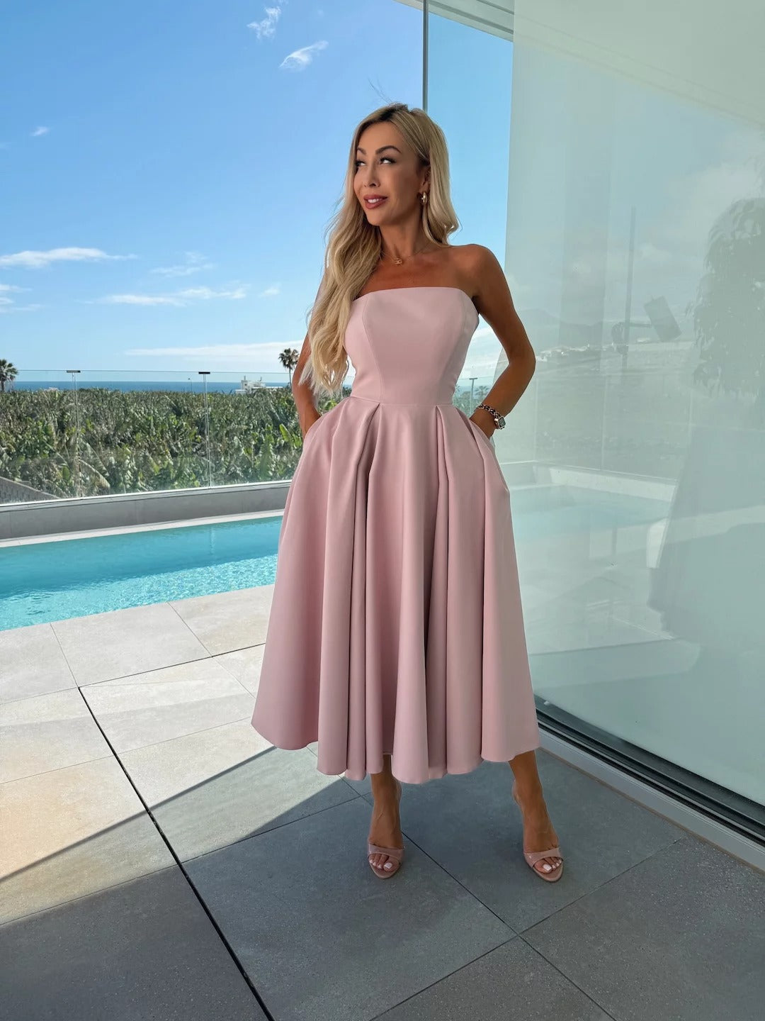 ROSEMARIE - VESTIDO SIN TIRANTES
